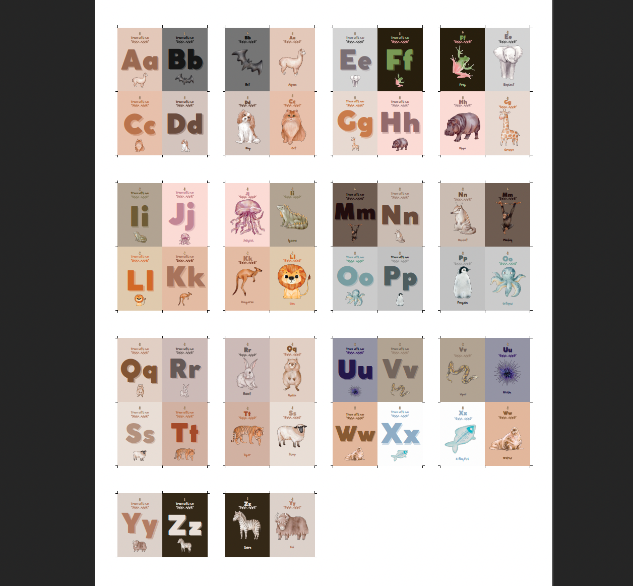 PRINTABLE Coloured Alphabet Resource